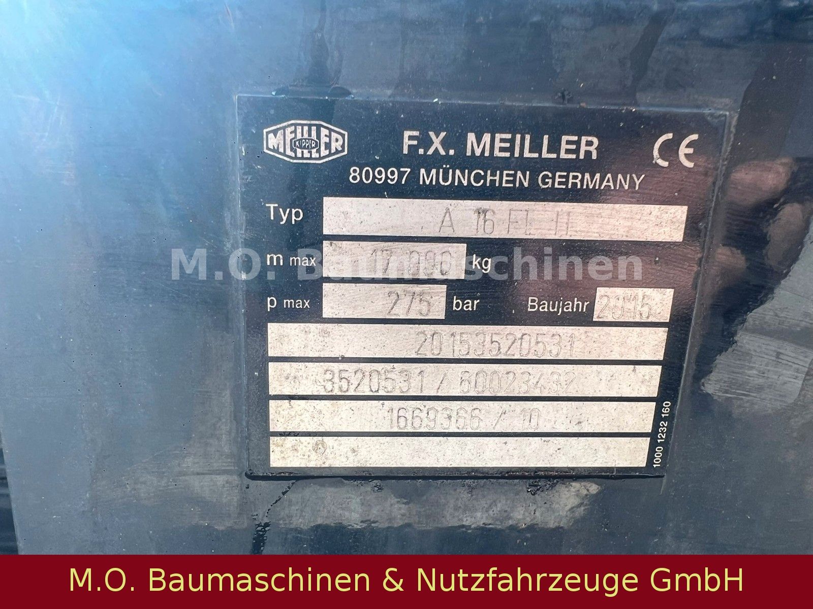 Fahrzeugabbildung MAN TGX 26.520 / Euro 6 /6x2 / Meiler A 16 FL H