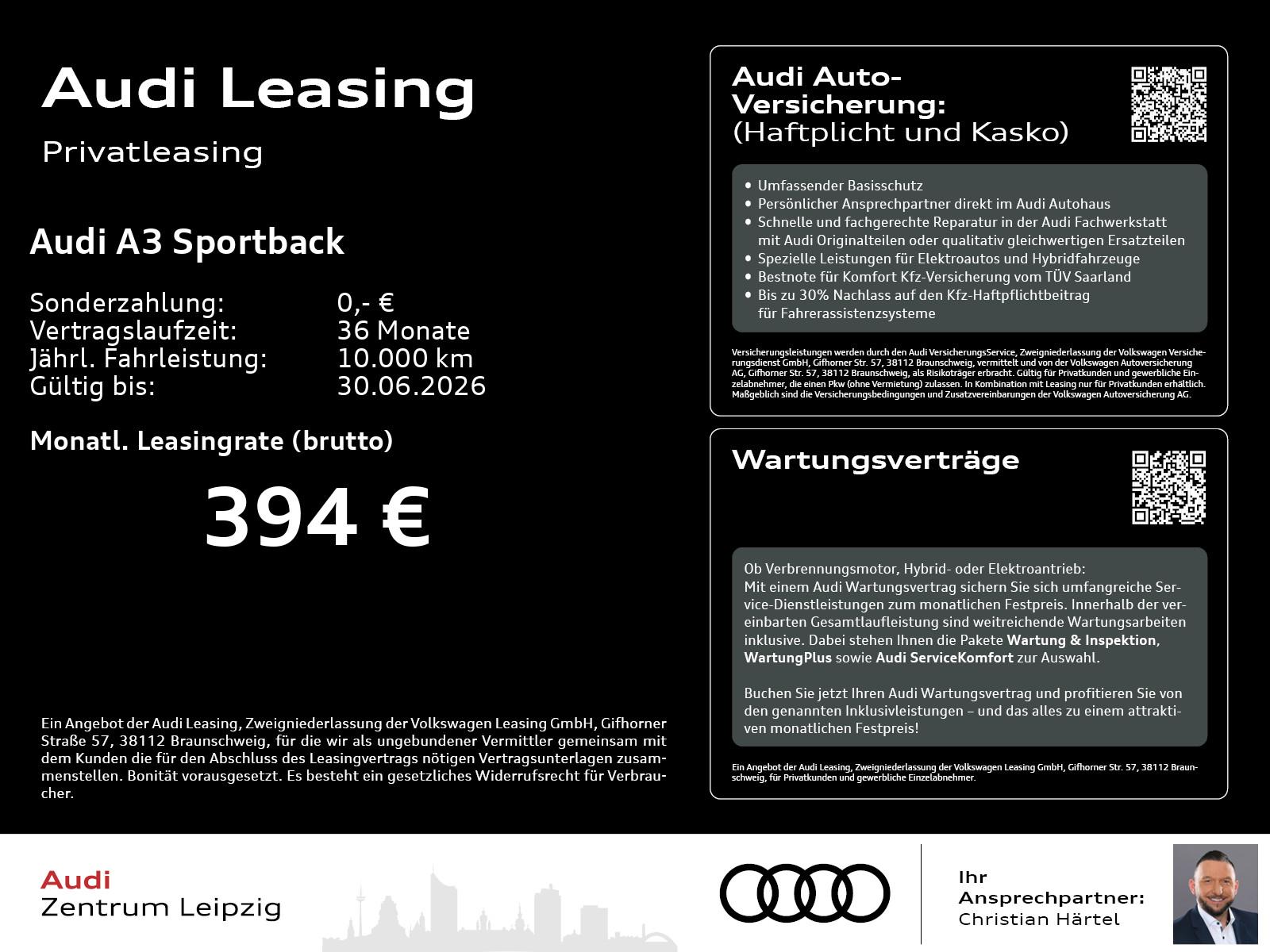 Audi A3 Sportback advanced TFSI LED*Navi*Sitzhzg.*18*