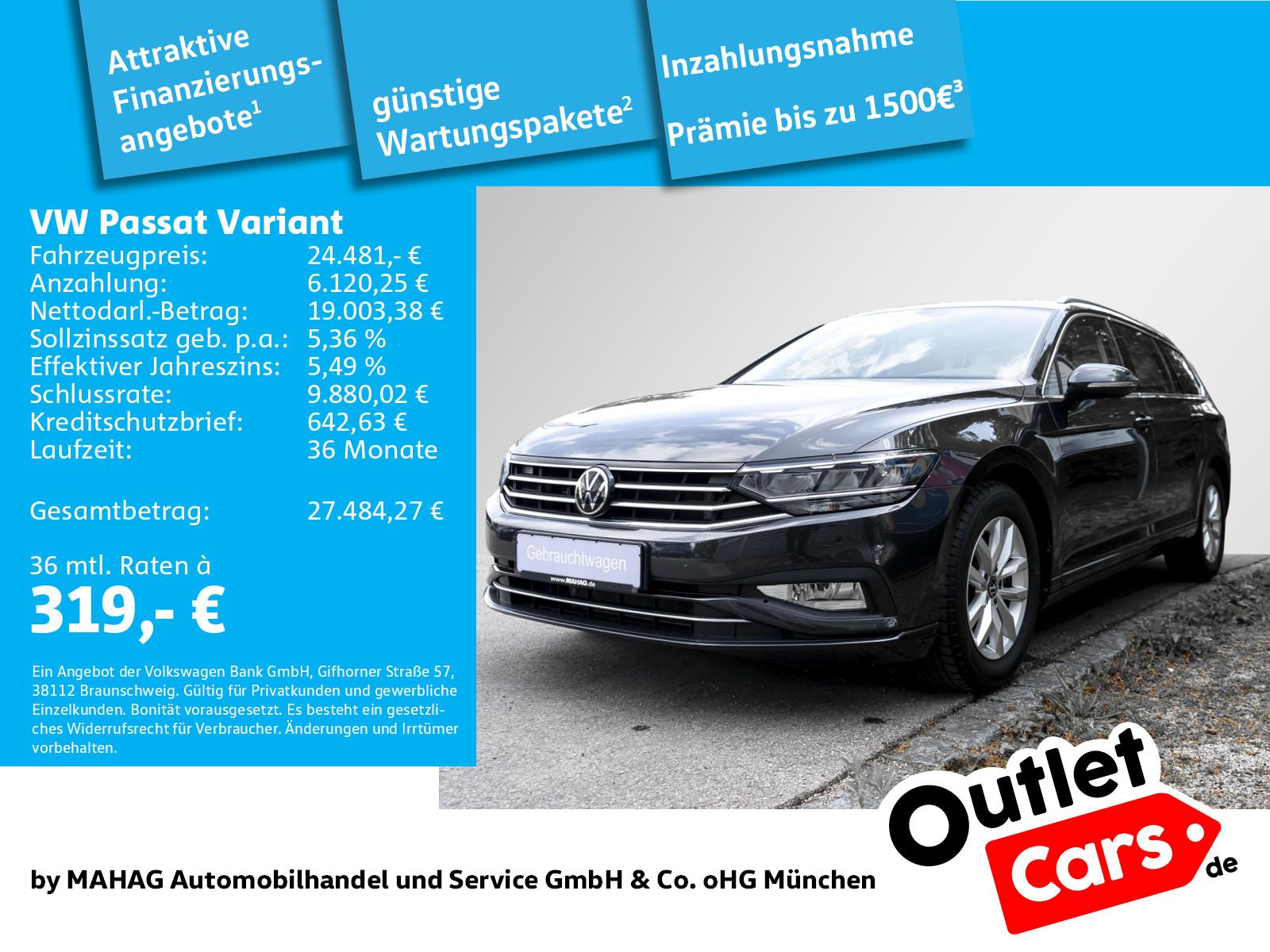 Volkswagen Passat Variant Business 1.5 TSI AHK LED Navi Pan