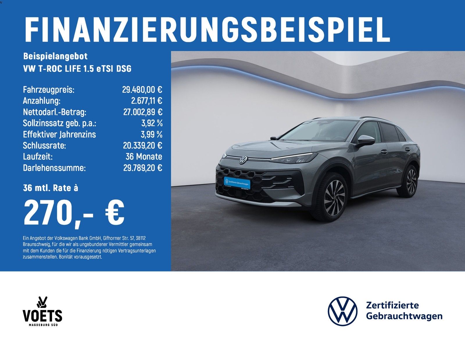 Volkswagen T-ROC LIFE 1.5 eTSI DSG LED NAVI KAMERA ACC IDA foto 1