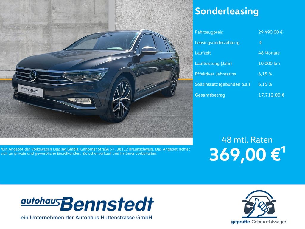Volkswagen Passat Alltrack 2.0 TDI 4M LEDER PANO STANDHZG A