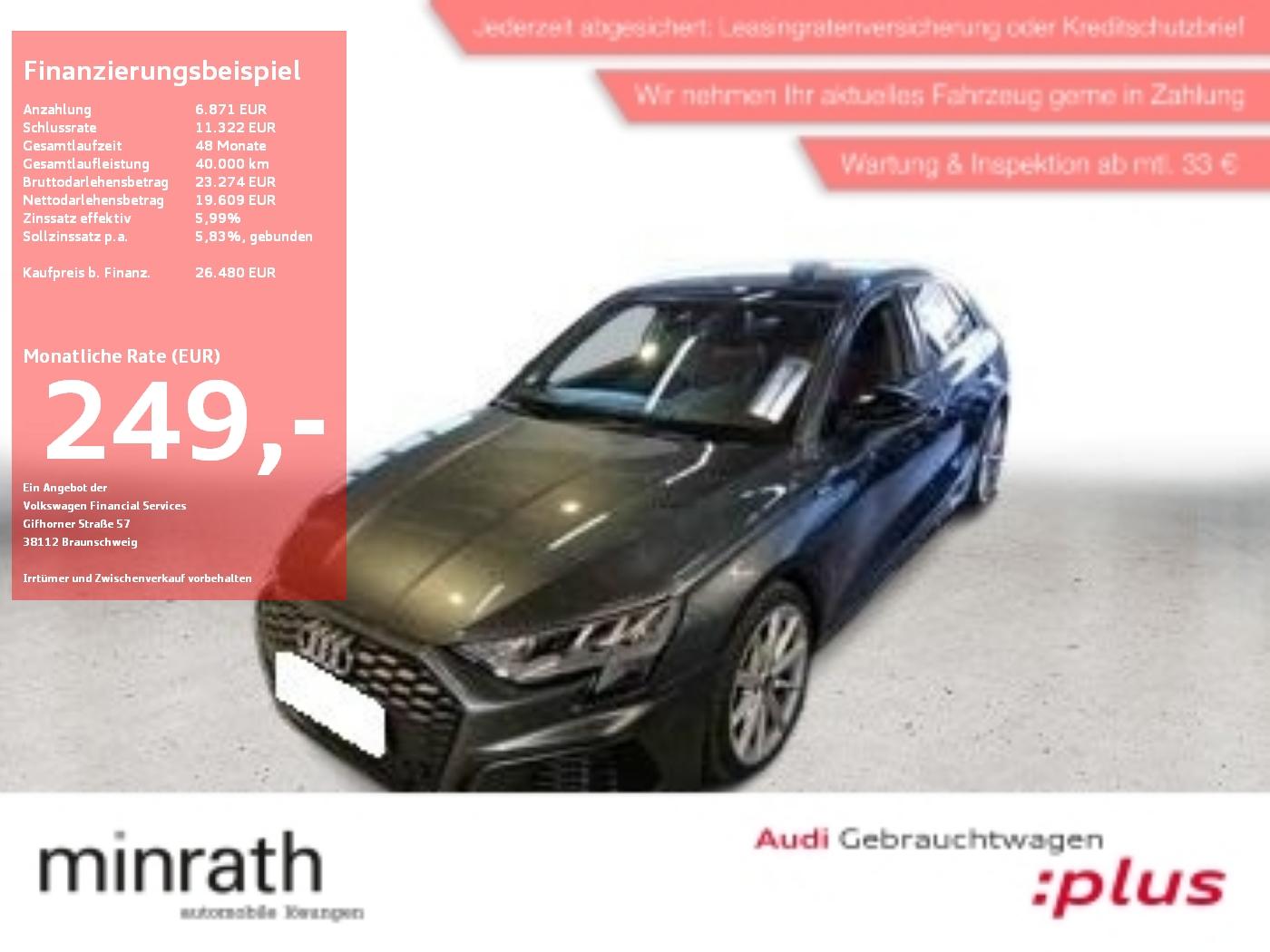 Audi A3 Sportback S line 30 TDI S tronic APP+PANO+VIR