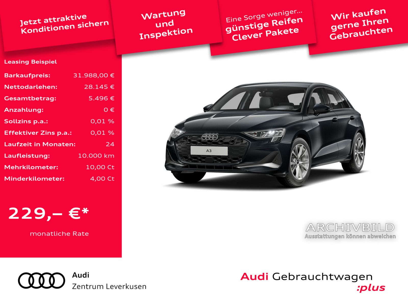 Audi A3 Sportback advanced S-TRON NAVI VIRT CARPLAY