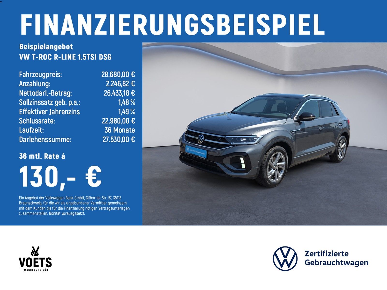 Volkswagen T-ROC R-LINE 1.5TSI DSG LED PLUS+NAVI+AHK+KAMERA