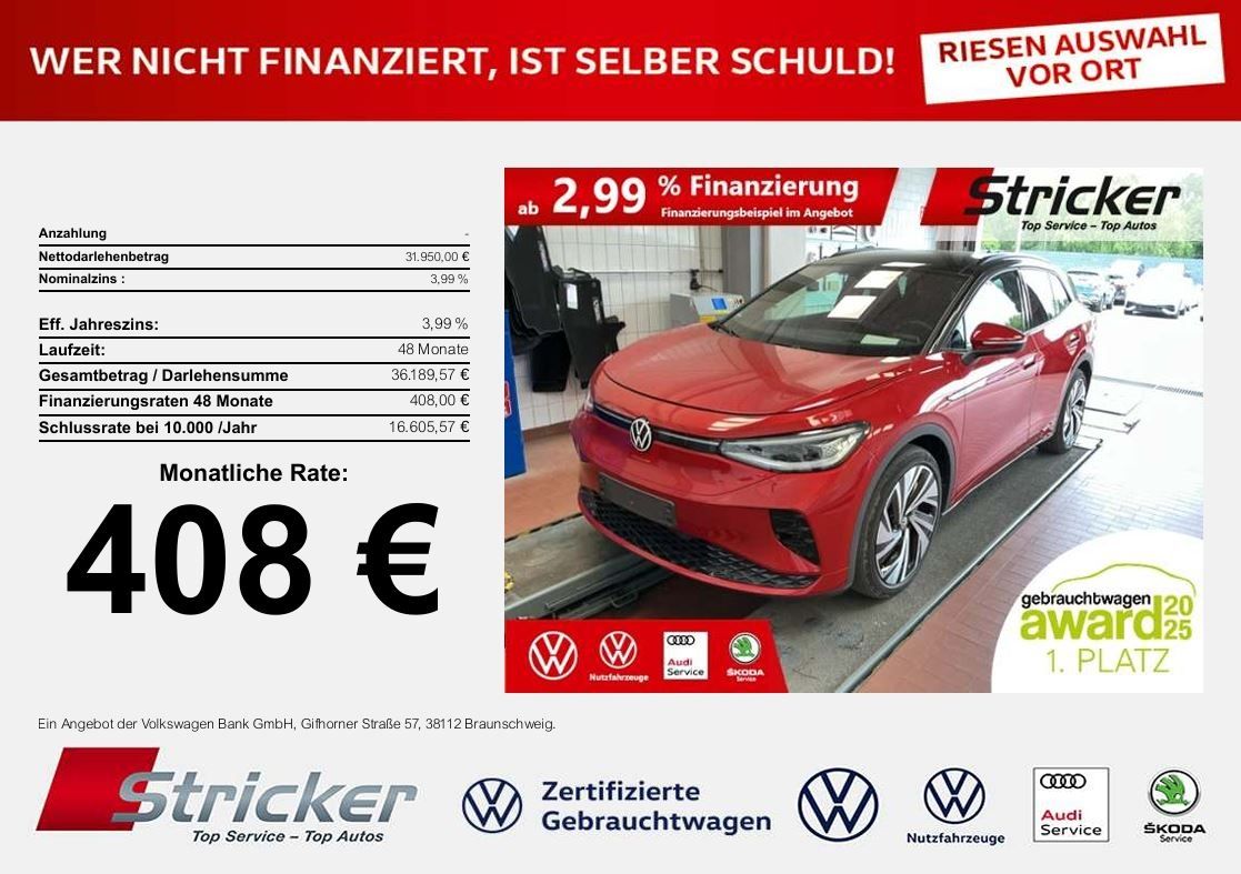 Volkswagen ID.4 GTX 220/77 408,-ohne Anzahlung Pano Head-Up