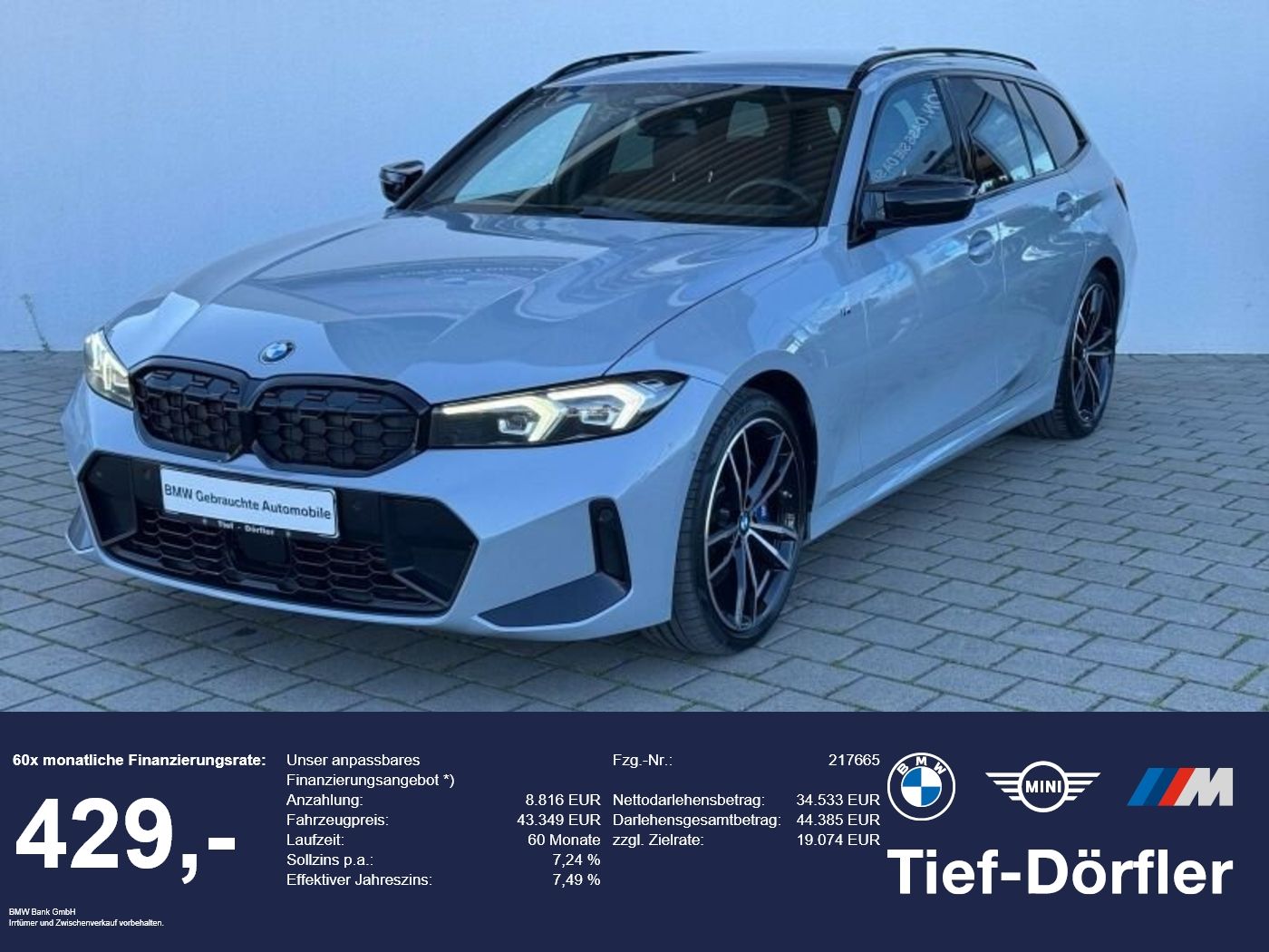BMW M340d xDrive Touring M Sport LED/Memory/Shz/Lhz