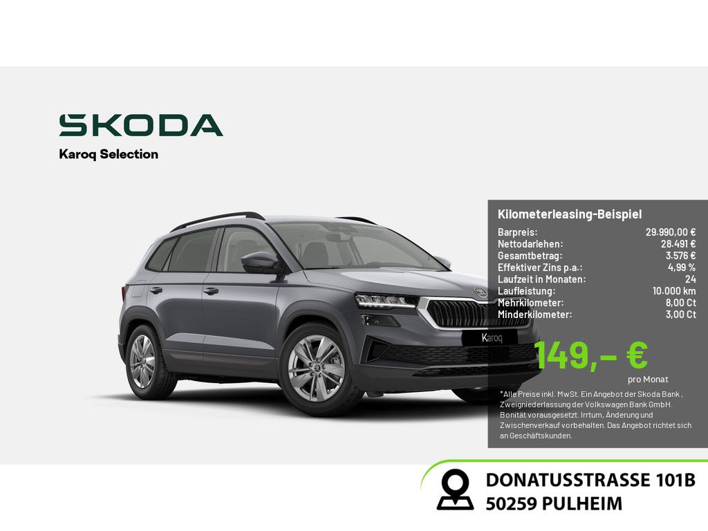 Skoda Karoq 1.0 TSI Selection PDC SHZ KAMERA LED NAVI