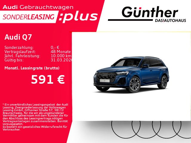 Audi Q7 55 TFSI S LINE+WINTERRÄDER+7 SITZER+LUFTFEDER