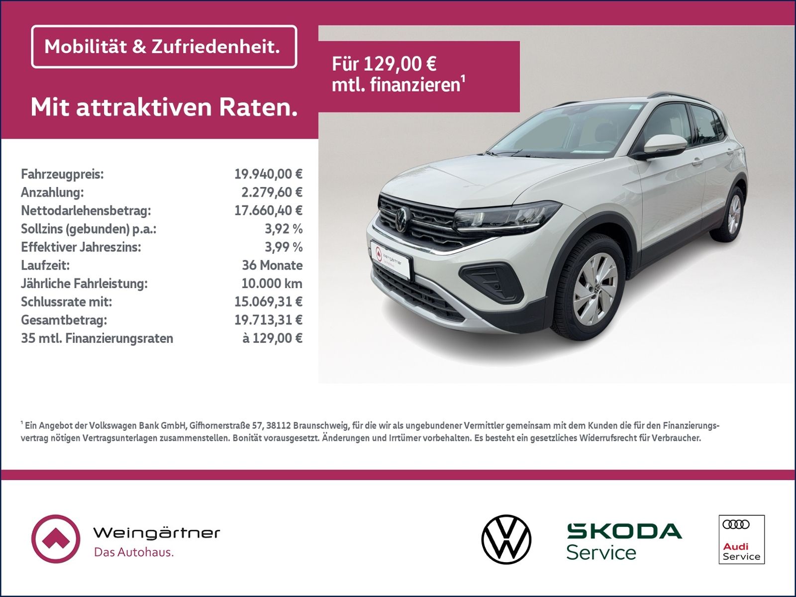 T-Cross 1.0 TSI Life, IQ Drive, Sitzheizung, Cli