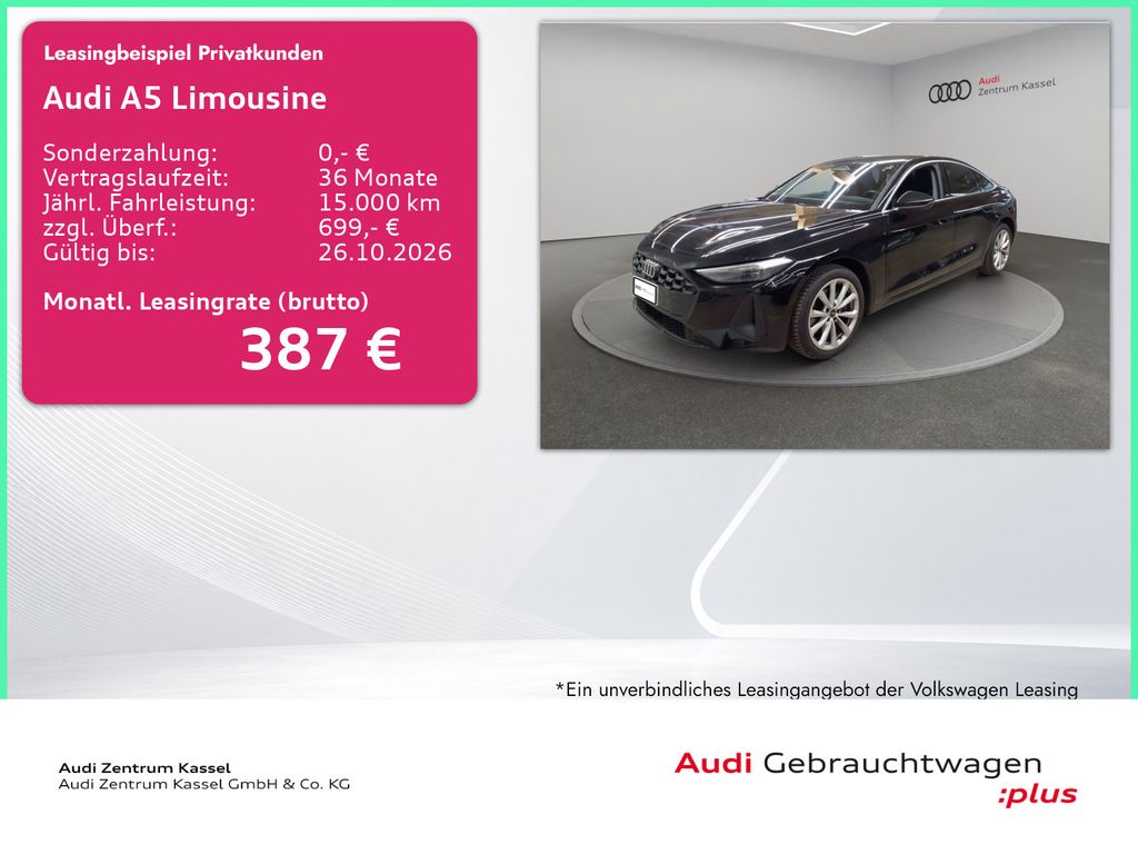 A5 Limousine TFSI qu. LED Kamera Navi Carplay
