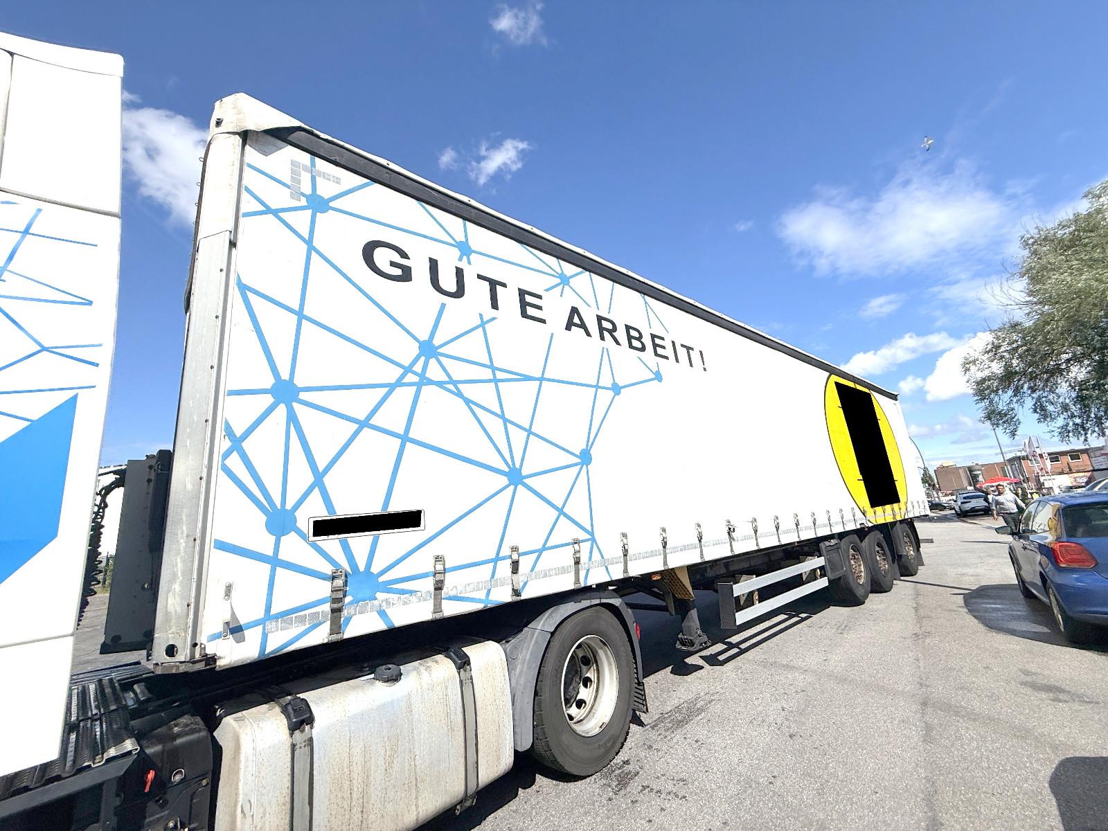 Schmitz Cargobull SCS Standard Code XL verzinkt Staplerhalt. Lenk