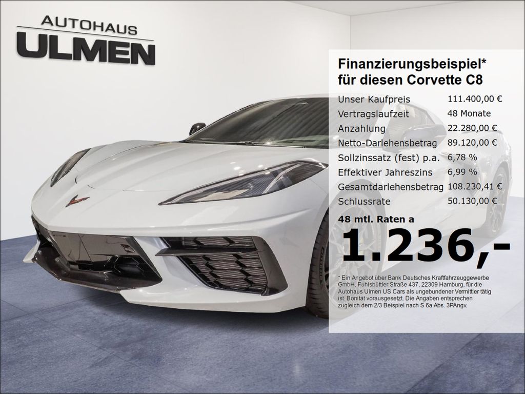Corvette C8 Stingray Cabriolet 3LT Frontlift Vollausstatt