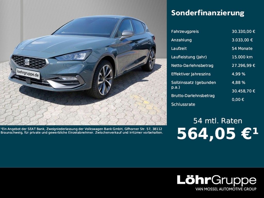 Seat Leon 2.0 TDI UPE 45.010 FR Navi Asssit 18" Cam