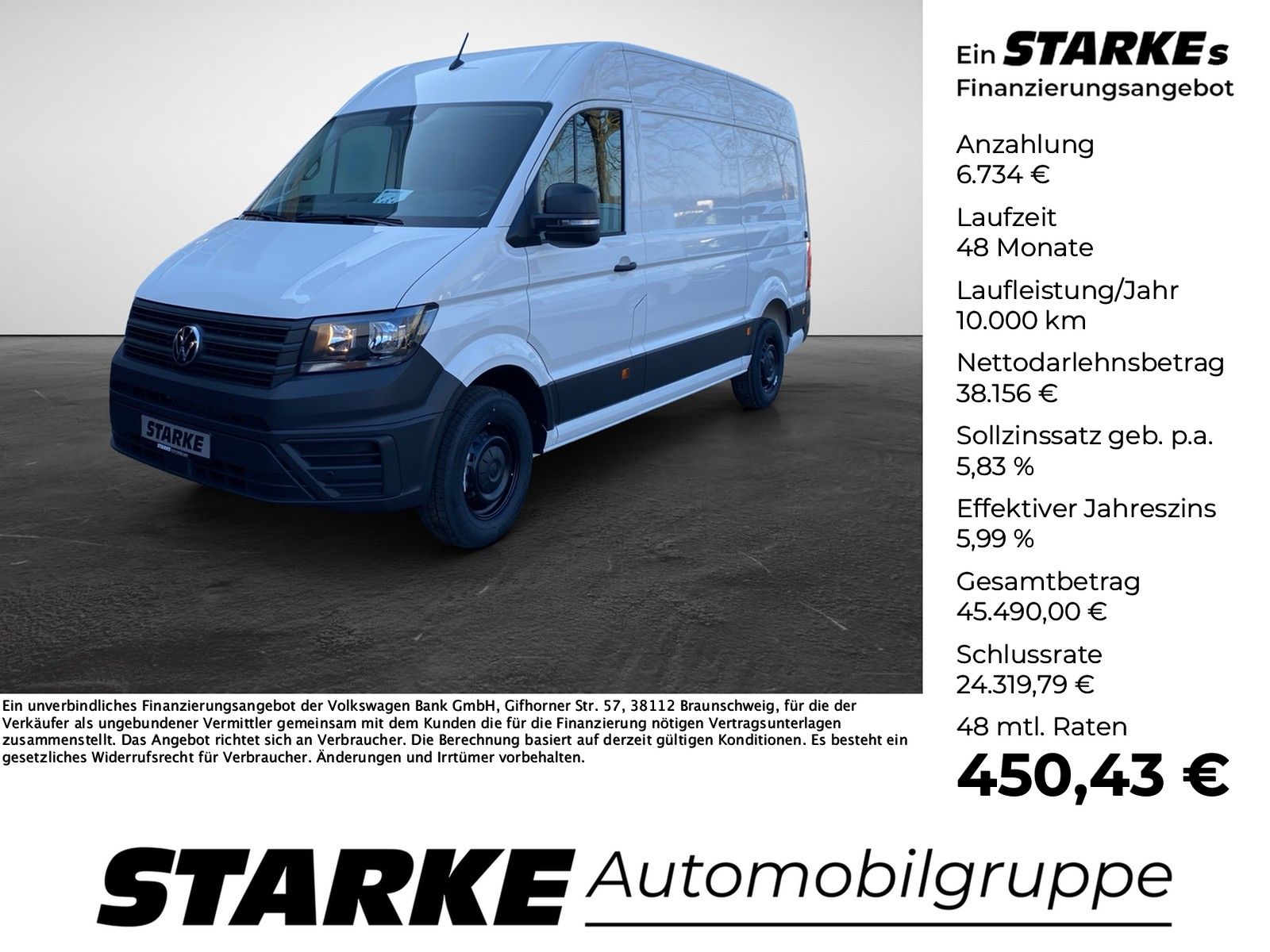 Volkswagen Crafter 35 Kasten 2.0 TDI MR HD L3H3  AHK Kamera