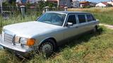 Mercedes-Benz 560 SEL SRECH-LIMOSINE-ORIGINAL - blaue Mercedes-Benz 560