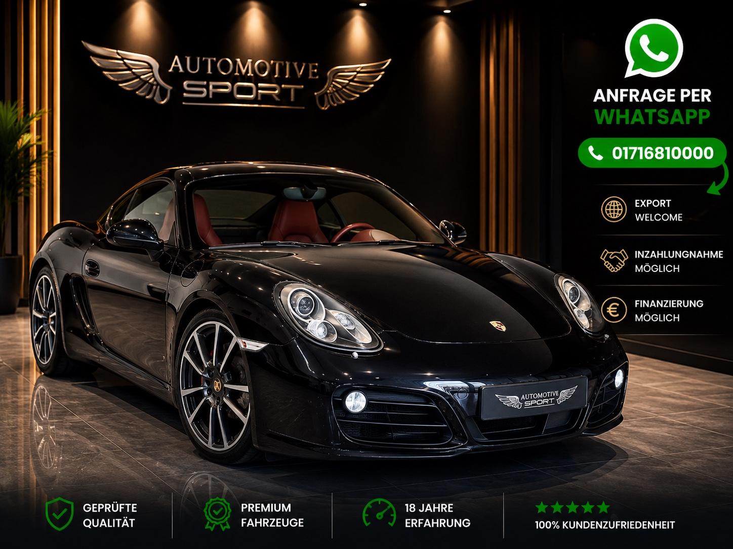 Porsche Cayman BLK/RED! Unique*TOP! 19%mwst.!