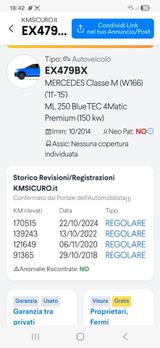 Mercedes-Benz Mercedes-benz ML 250D 4Matic Premium garantita 1 - weiße Mercedes-Benz ML 250