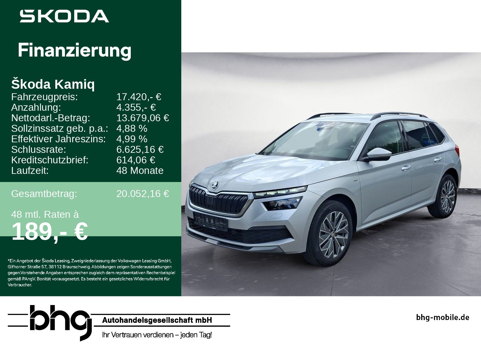 Skoda Kamiq 1.0 TSI DSG Tour