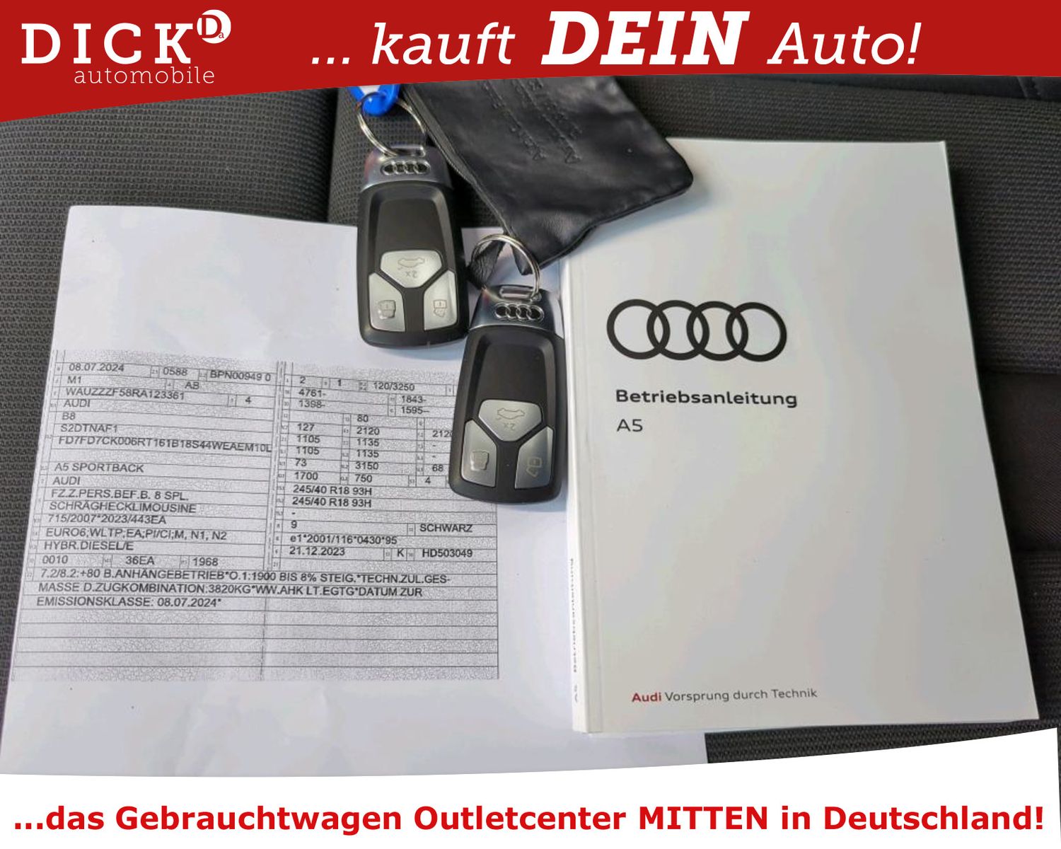Fahrzeugabbildung Audi A5 SB 35d AT7 Advan LED/APPLE/SHZ/RFK/18"LM/8Fa