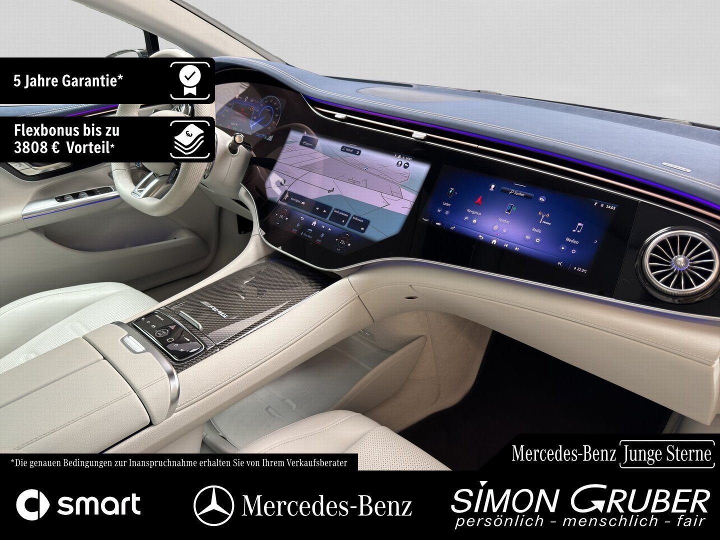 Fahrzeugabbildung Mercedes-Benz EQE 43 4M AMG Massage Sitzklima Pano AHK Mod 25