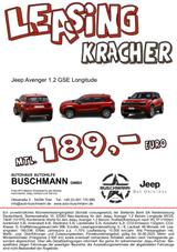 Jeep Avenger 1.2 GSE T3 SUMMIT ab 189€ mtl. Leasen - Jeep Avenger Neuwagen