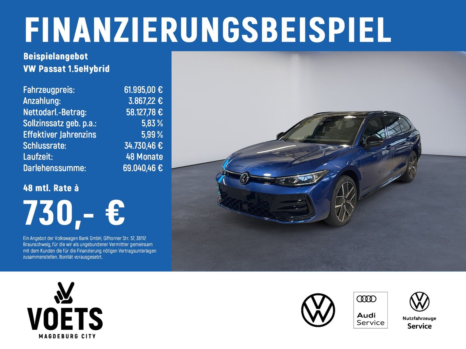 Volkswagen Passat 1.5eHybrid R-Line LED+NAVI+AHK+PANO+H&K+