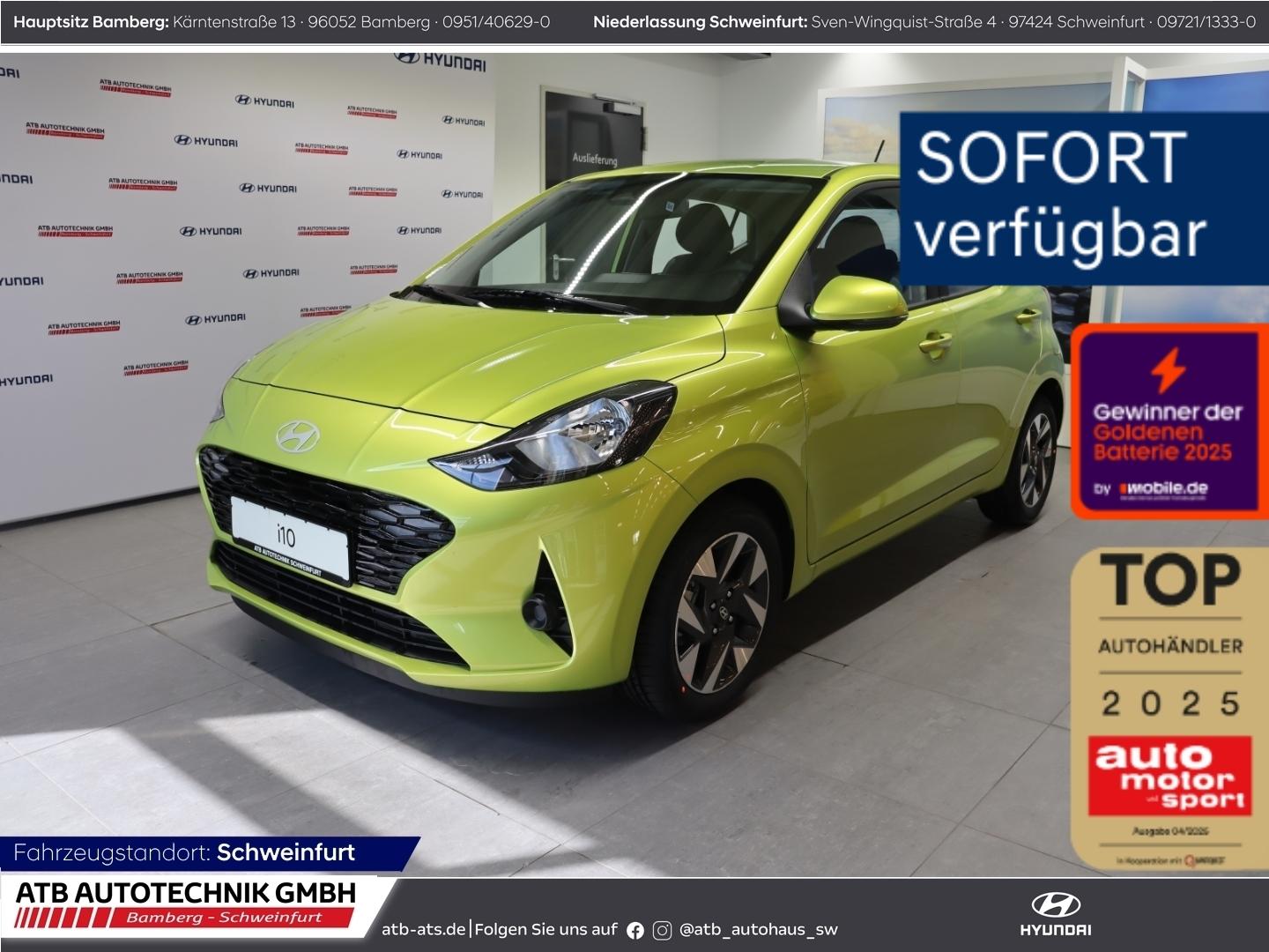 Hyundai i10 Trend MY25 1.0 Benzin 63 PS 5-MT 2WD Navi Ap
