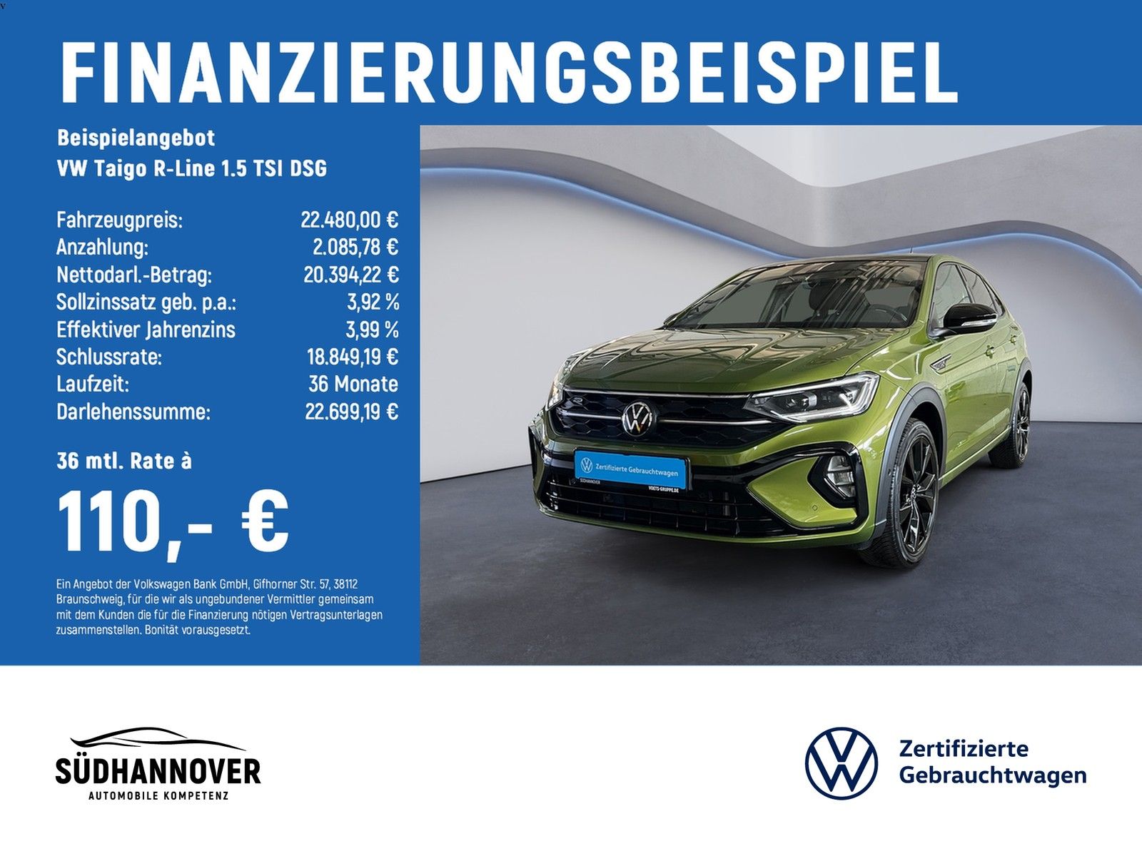 Volkswagen Taigo R-Line 1.5 TSI DSG MATRIX-LED+Rear View+SH