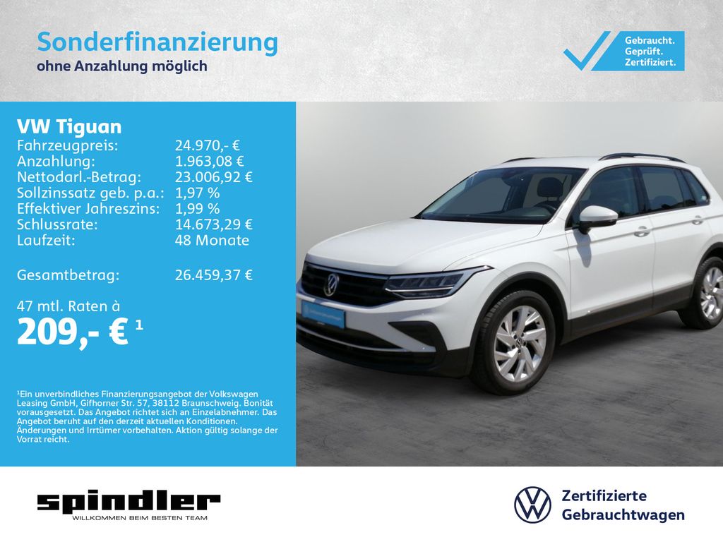 Tiguan Life 1.5TSI DSG Navi CarPlay LED RFK 18"