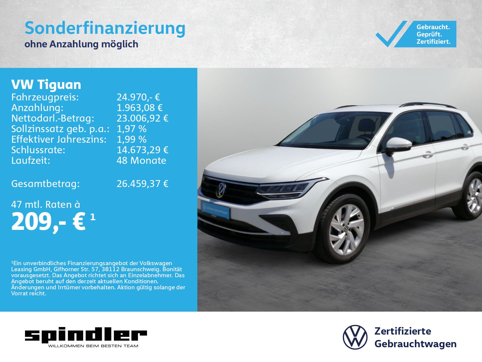 Volkswagen Tiguan Life 1.5TSI DSG Navi CarPlay LED RFK 18"