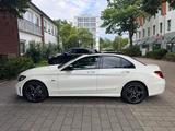 Mercedes-Benz C 300 de GARANTIE,AMG,PANO,HEAD,BURMES,360,KEYLE - Hybrid (Diesel/Elektro): Weiß, Limousine
