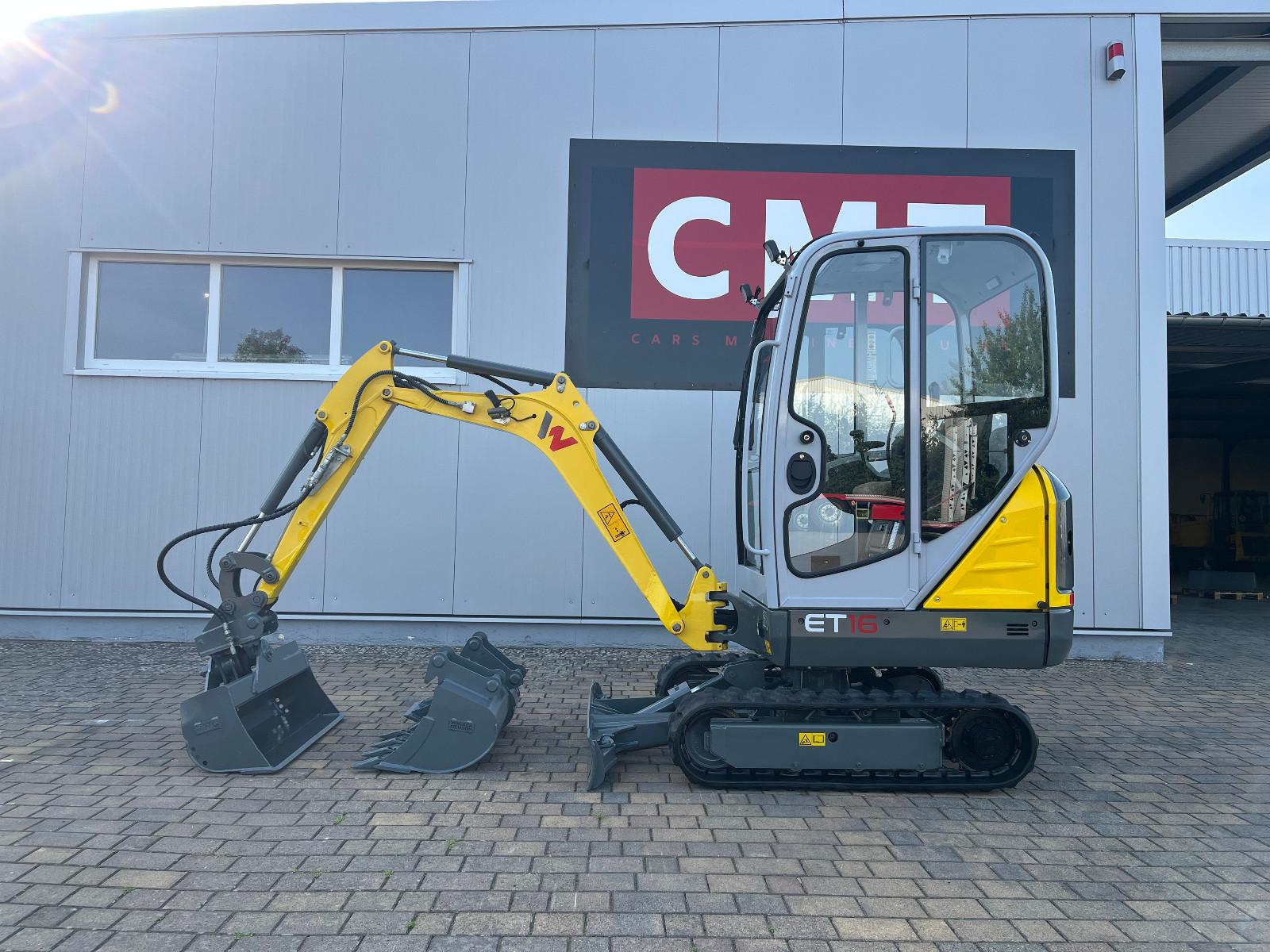 Wacker Neuson ET16 *Kabine*2022*480BH*SW HS01*3xLöffel