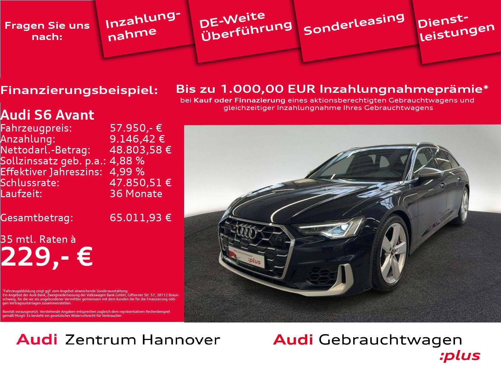 Audi S6 Avant 55 TDI quattro Rückfahrkamera AHK