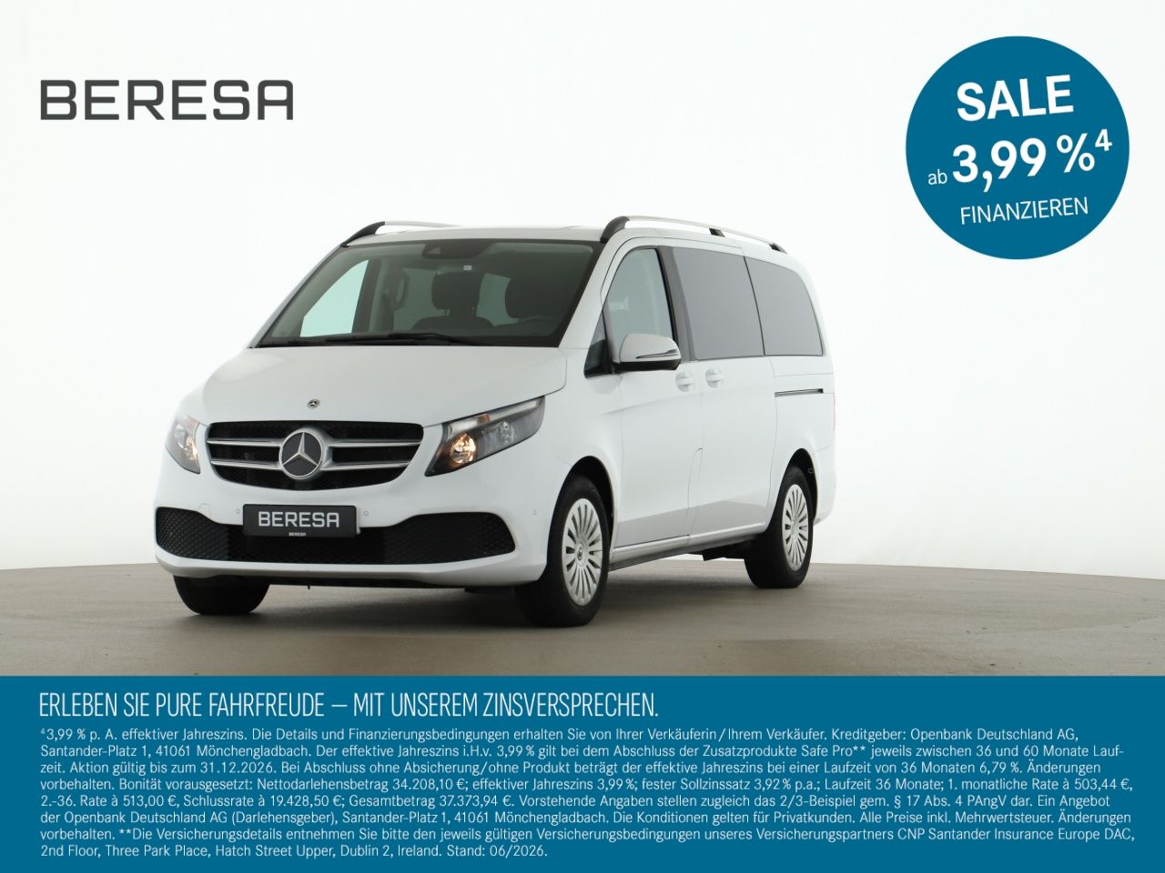 MERCEDES-BENZ V 220 d Lang RISE AHK Kamera Sitzhz