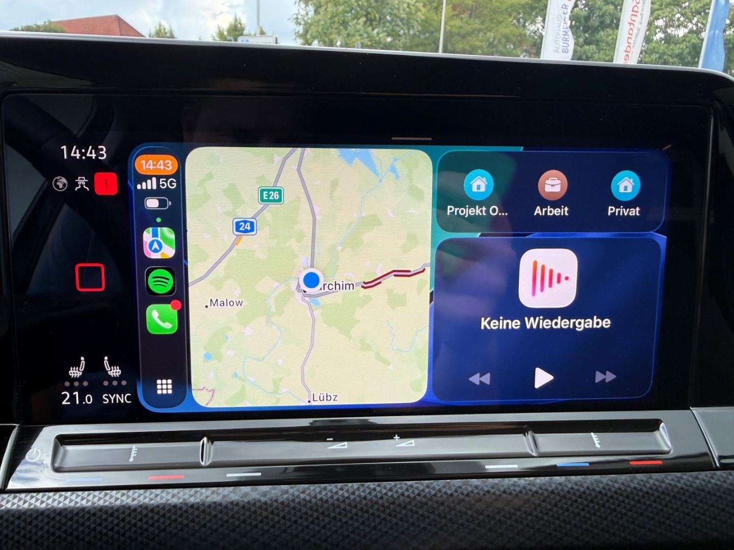 Fahrzeugabbildung Volkswagen Golf VIII United 1,5 TSI Navi Digi Cockpit LED A