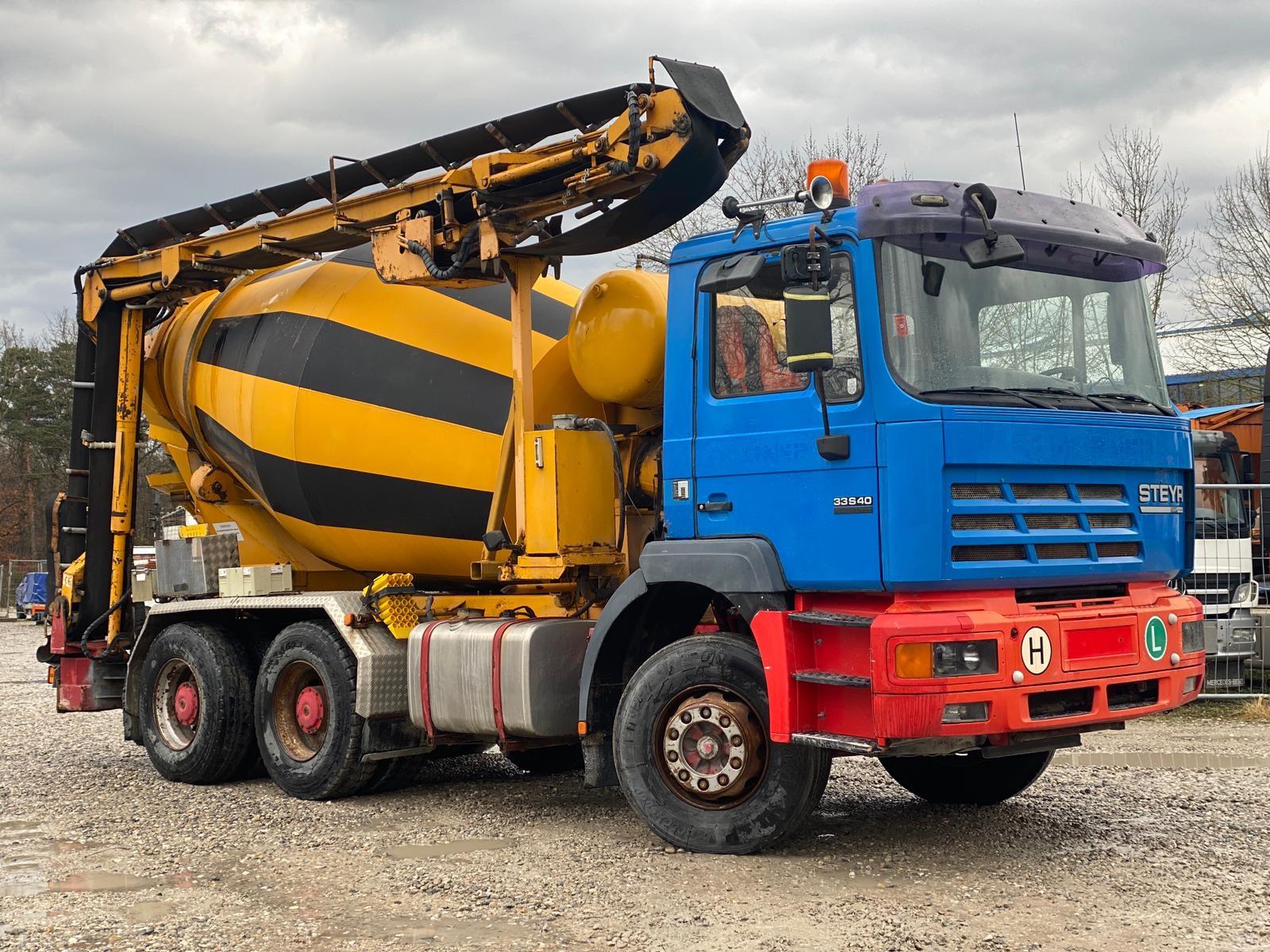Steyr 33S40,Mischer+Förderband,Blatt-Blatt,Liebherr 7q