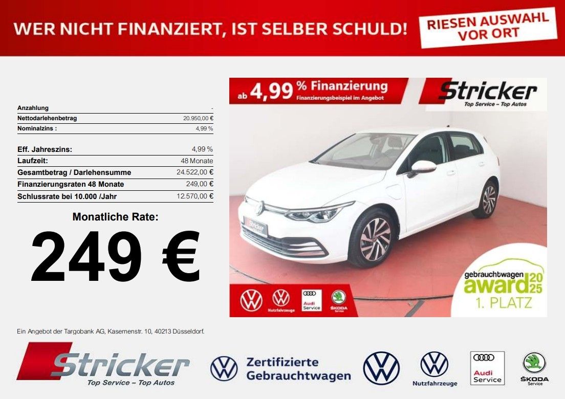 Volkswagen Golf Style 1.4TSI e-Hybrid 249,- ohne Anzahlung