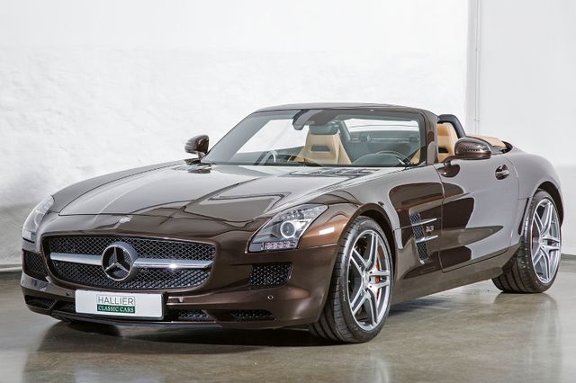 Mercedes-Benz SLS AMG Roadster, dunkelbraun,Designo Leder