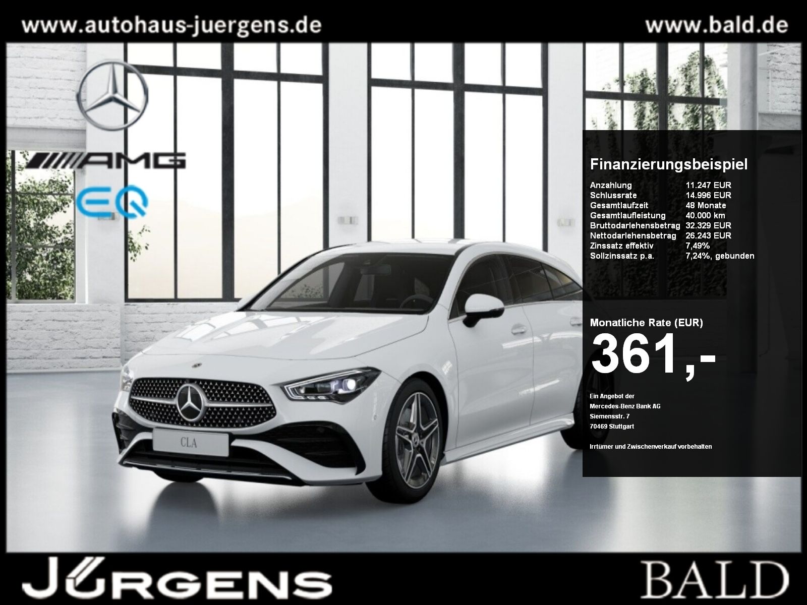 MERCEDES-BENZ CLA 250 e SB AMG-Sport/LED/360/Leder/Fahrassist