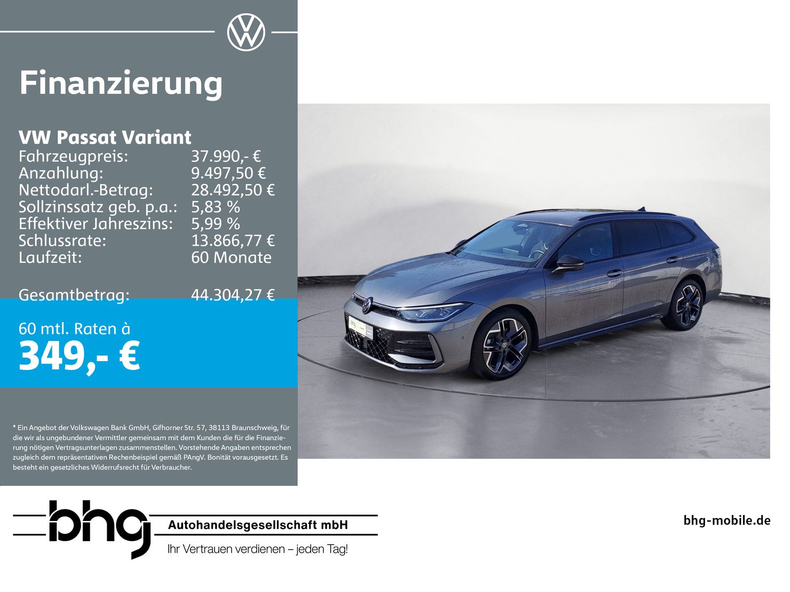 Volkswagen Passat Variant 2.0 TDI DSG R-LINE *NAVI*AHK*APP-