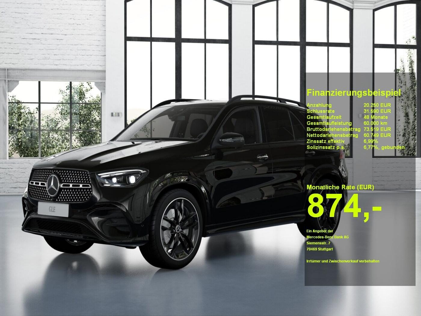 Mercedes-Benz GLE 350 de 4M AMG+Night+AHK+Burm+Pano+360°+Mem