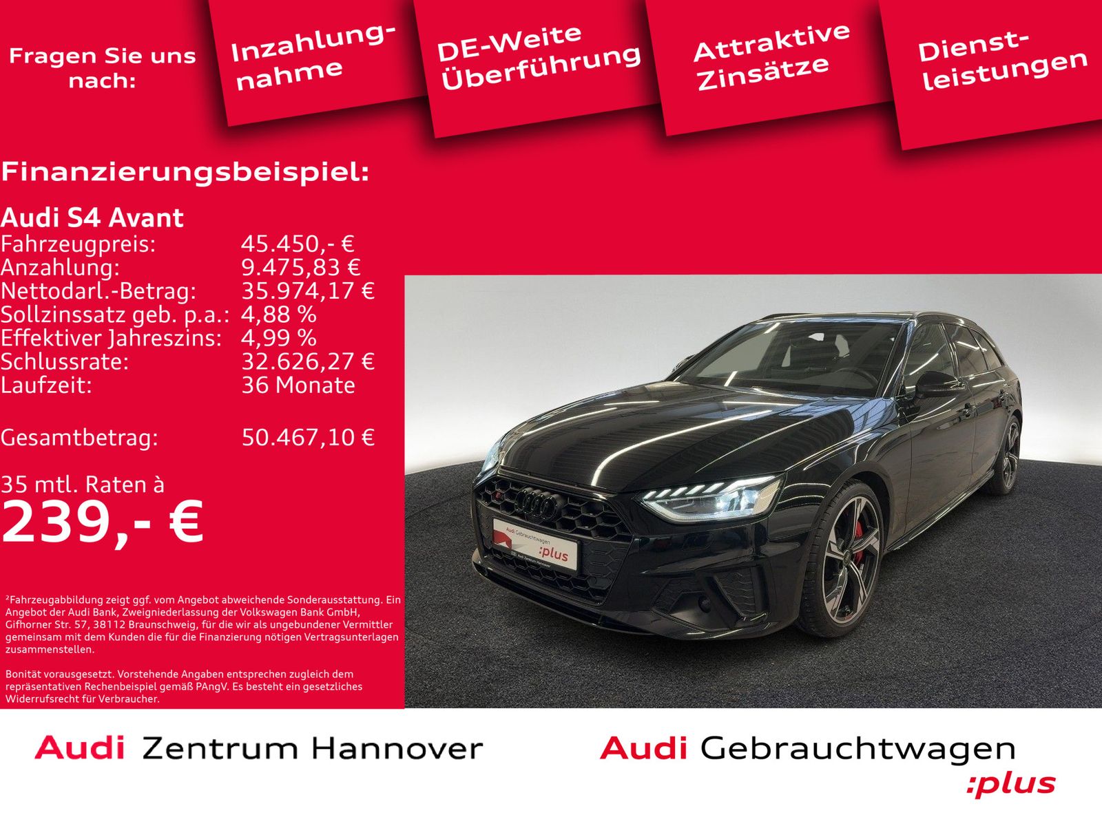 Audi S4 Avant 3.0 TDI quattro Matrix Pano B&O Kamera