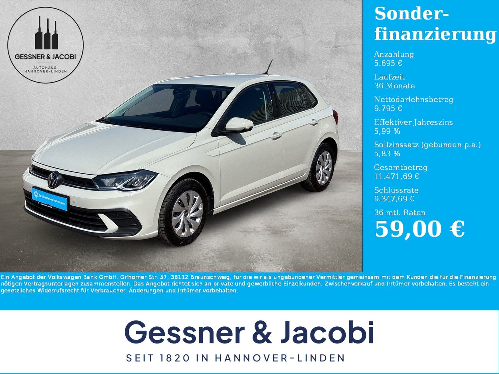 Fahrzeugabbildung Volkswagen Polo Life 1.0 TSI PDC App-Connect LED