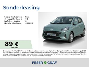 Hyundai Leasingangebot: Hyundai i10 SELECT NAVI CAM KLIMA USB LED-TFL CARPLAY