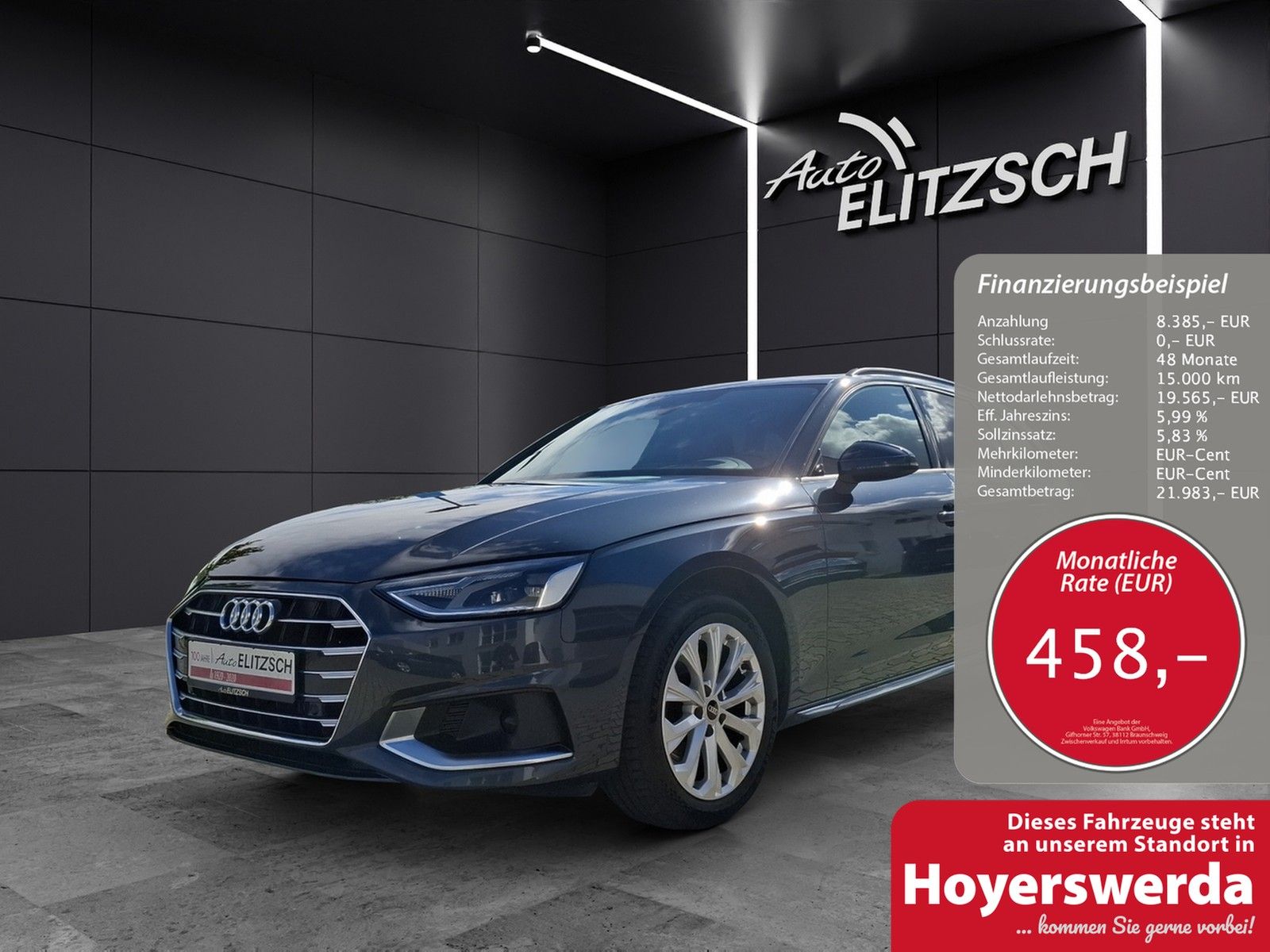 Fahrzeugabbildung Audi A4 Avant 35 TDI advanced S-tronic Navi AVC HUD B