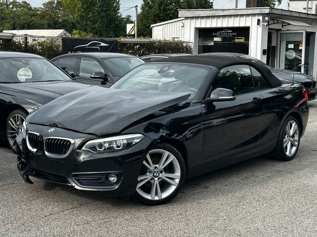 BMW 218I  CABRIO * NAVI * LED * 2 HAND * 65TKM UNFAL