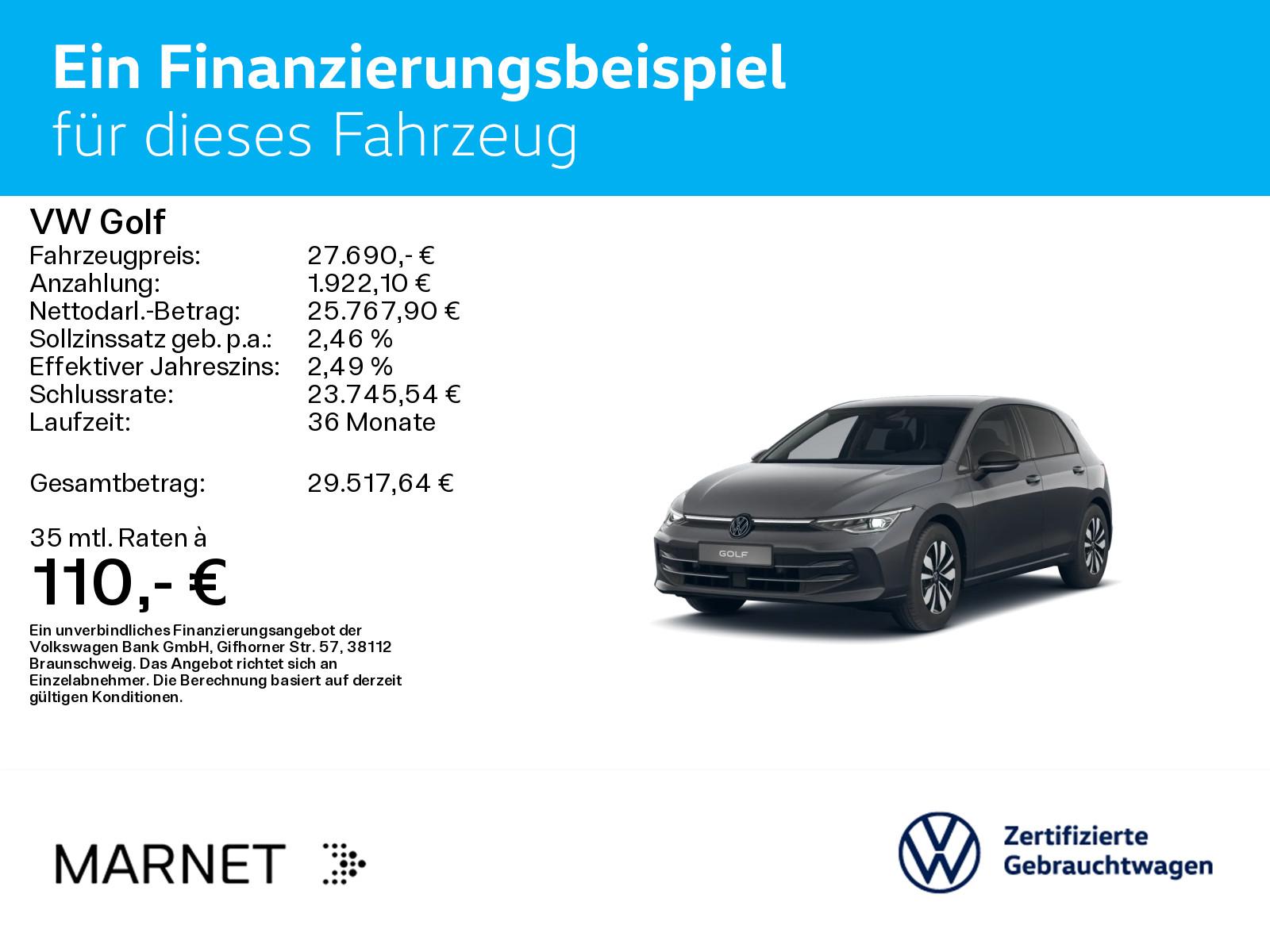 Volkswagen Golf VIII 1.5 eTSI Goal DSG* Navi*AHK*IQ-Light*K