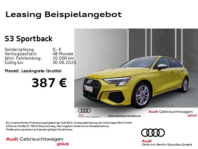 AUDI S3 Sportback *MATRIX*Opt.-Schwarz*Virt.C+*NAV+*