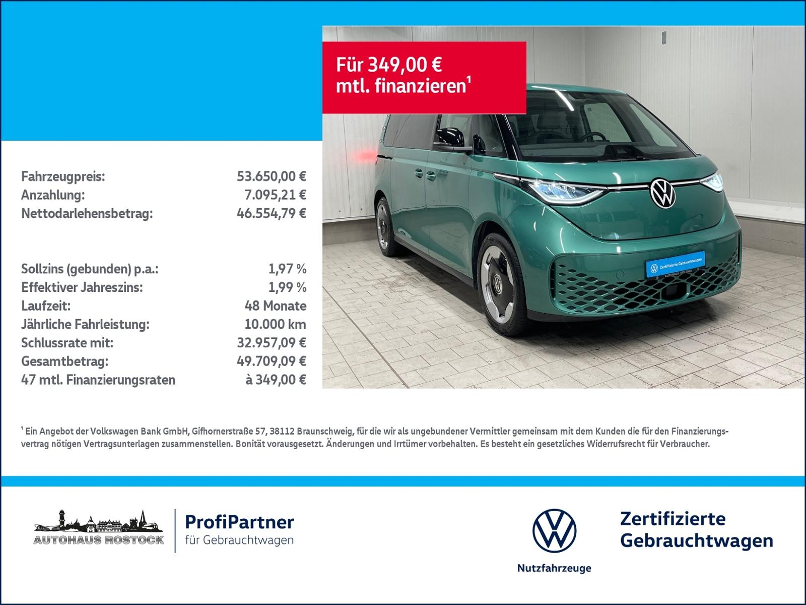 Volkswagen ID. Buzz ID.Buzz Pro Goal lang 91kWh NAVI ACC RFK LED