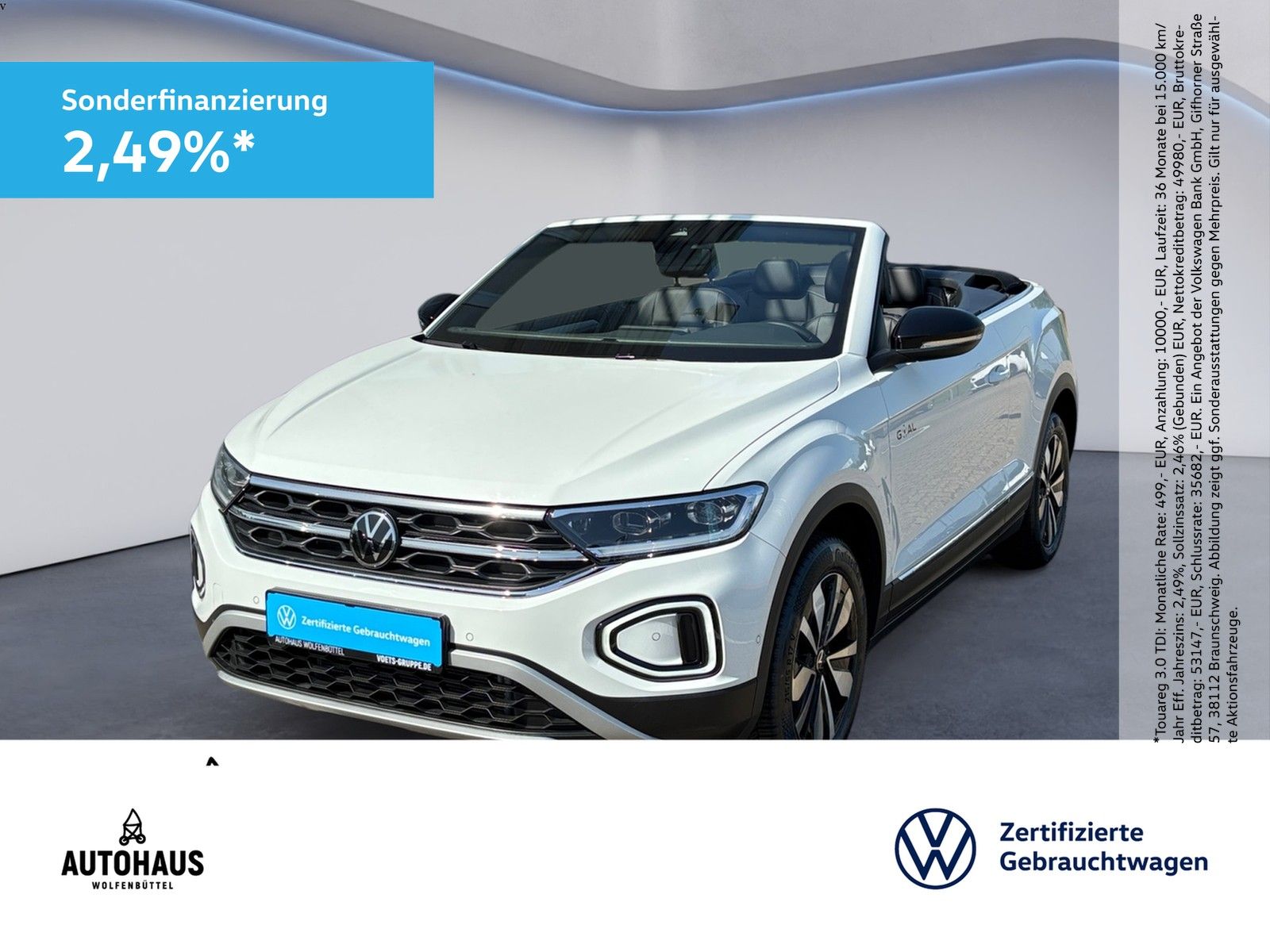 Volkswagen T-Roc Cabriolet GOAL 1.0 TSI LED+RearView+NAVI